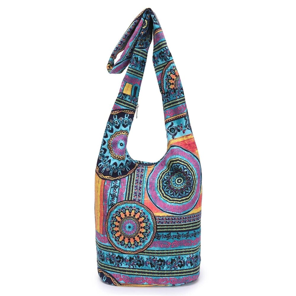 Women Shoulder Handbags Fashion canvas Hippie Crossbody Bags Bohemian Animal